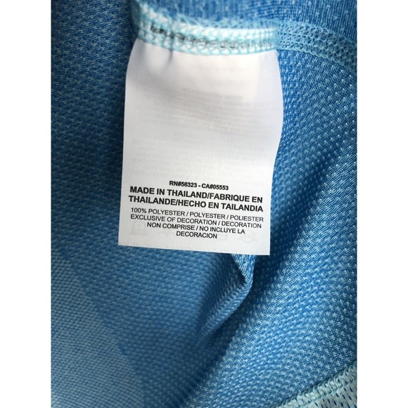 Nike Running Shirt Womens Large Light Blue Mesh Back Vented Long Sleeve - Picture 7 of 8